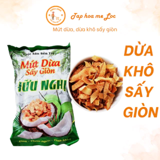 [Free ship] Mứt dừa, dừa khô sấy giòn Hữu Nghị gói 275g Đặc Sản Bến Tre, đồ ăn vặt (Tạp hóa mẹ Lộc)