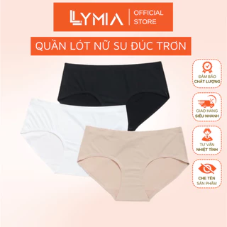 Quần lót nữ su đúc trơn LYMIA không đường may siêu mát có size QL10