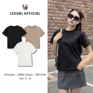 Áo Baby Tee Nữ Local Brand LeeUni Form Nhỏ Chất Vải 100% Cotton 250GSM