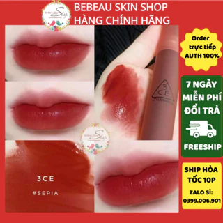 Son Kem 3CE 3CE Blur Water Tint Cho Viền Môi Mờ Ảo Không Lem Sepia