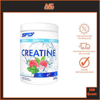 CREATINE - SFD NUTRITION - CREATINE - 500G - Bổ sung thêm Taurine hỗ trợ tăng sức mạnh tổng hợp ATP - Từ Châu Âu