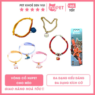 Vòng cổ Nupet cao cấp cho chó mèo có charm