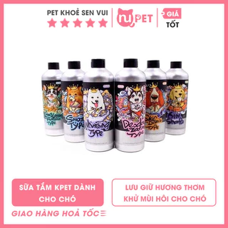 Sữa tắm chai bạc KPET lưu hương thơm cho chó mèo chai 500ml