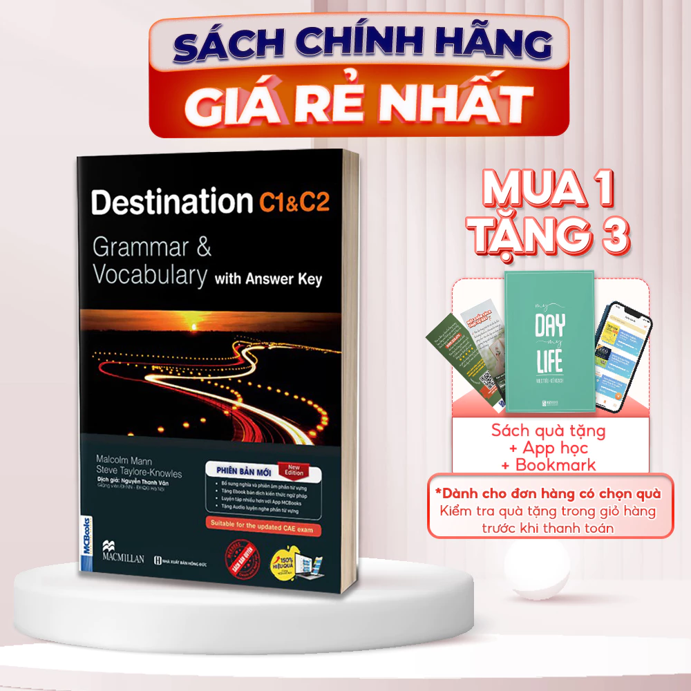 Sách Destination C1&C2 Grammar and Vocabulary (Kèm Đáp Án) Tặng Audio và bài tập thực hành Sách Ôn Thi Tiếng Anh