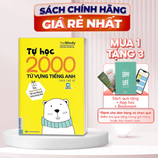 Sách Tự Học 2000 Từ Vựng Tiếng Anh Theo Chủ Đề - Khổ Nhỏ Dành Cho Người Học Căn Bản - Kèm App Online