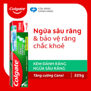 Kem đánh răng Colgate ngừa sâu răng răng chắc khỏe 225g/tuýp tặng bàn chải