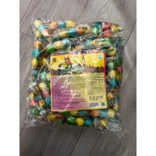 Kẹo gum vị trái cây super max Dinos-X Bubble Gum 500gr