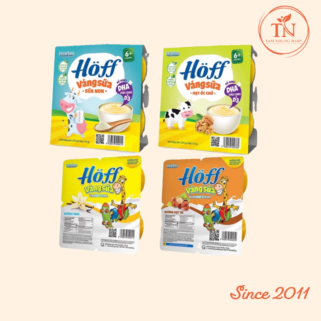 Váng sữa Hoff 4 hộp x 55g