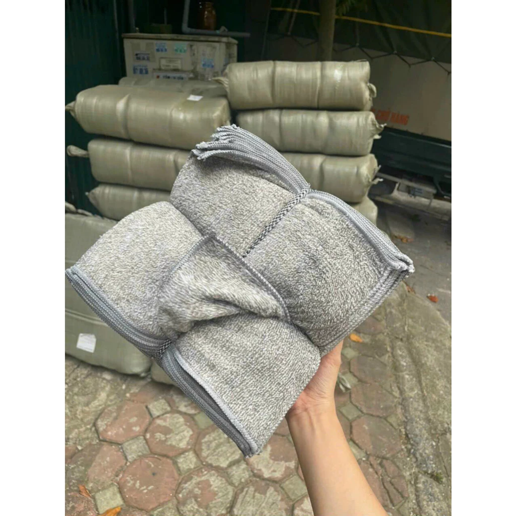 Set 10 Khăn Lau Tay, Lau Bếp Than TRe Đa Năng Siêu Thấm Nước, Mềm Mai Kích Thước 25x25 cm