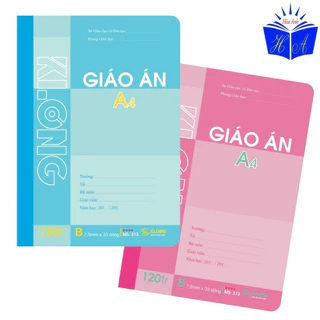 Sổ giáo án kẻ ngang KLONG A4 120 trang 58/92; MS: 313