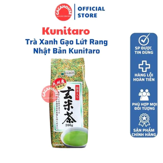 Trà Xanh Gạo Lứt Rang Nhật Bản Kunitaro Gói 200g