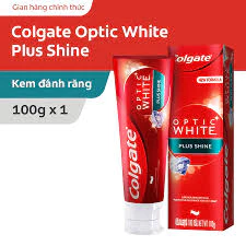 Kem đánh răng Colgate Optic white plus shine 100g