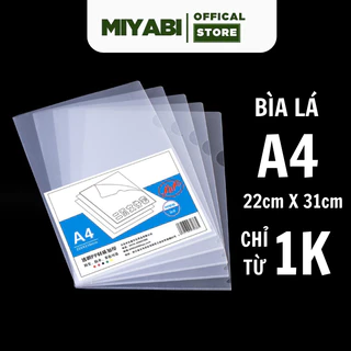 Túi đựng tài liệu a4 trong suốt Miyabi - bìa lá văn phòng phẩm trong suốt a4 dùng lưu trữ hồ sơ - túi đựng tài liệu rẻ