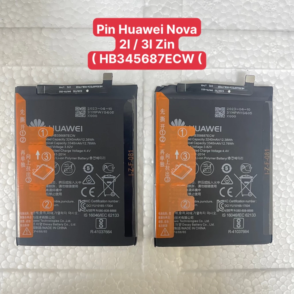 Pin Huawei Nova 3i / Nova 2i / HB356687ECW Zin Dung Lượng 3340mAh Zin Bảo Hành 6 Tháng / Tặng Kèm Bộ Vít 9 Món