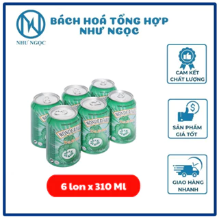 [ LỐC 6 LON ] Trà Bí Đao Woderfarm Lon 310 ML - Bách Hóa Tổng Hợp Như Ngọc