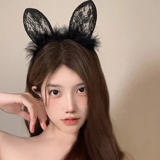 Bờm tóc ren tai Thỏ cosplay sexy sang trọng thời trang Hàn Quốc cho nữ