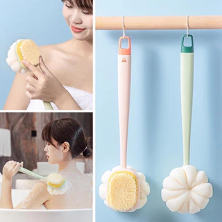 Cọ lưng 2 đầu 35cm massage body - bông tắm 2 mặt siêu mềm