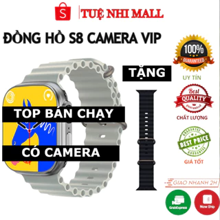 Đồng Hồ Thông Minh S8 Bản Ultra Có Camera 2G/16G, Lắp sim 4G, Nghe Nhạc, Xem Phim, Chơi Game Online, Lướt Tiktok, FB, ZL