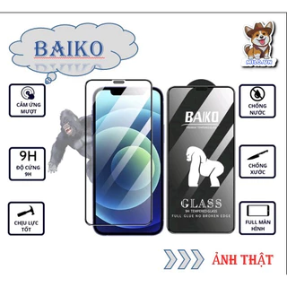 Kính cường lực Baiko full màn cho Iphone 6 6s / ip 7 / ip 8 / ip 6 6s plus / ip 7 plus / ip 8 plus 2 màu đen, trắng