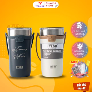 Cốc giữ nhiệt Rato Life tyeso  550ml khắc tên theo yêu cầu inox 304 tặng cọ bình, ống hút, Sticker, túi đựng