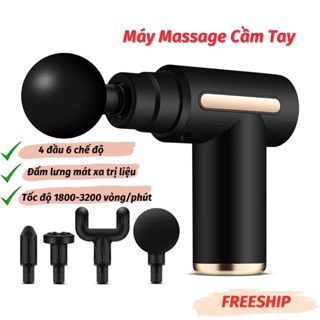 Máy Massage Cầm Tay Mini, Súng Massage Cầm Tay Mini Toàn Thân 6 Cấp Độ Chuyên Sâu Đa Năng giãn cơ hiệu quả