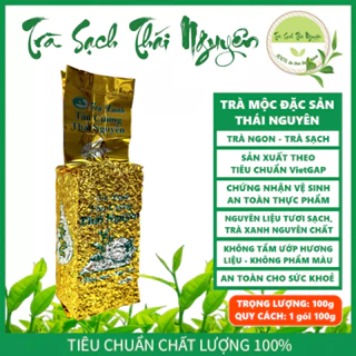 Trà Mộc Đặc Sản Thái Nguyên - Trà Bắc - Nguyên Chất - Trà Sạch - Trà Xanh - gói 100g