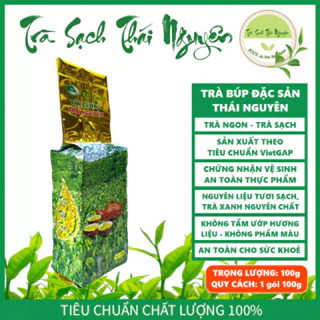 Trà Búp Đặc Sản Thái Nguyên - Trà Bắc - Nguyên Chất - Trà Sạch - Trà Xanh - gói 100g