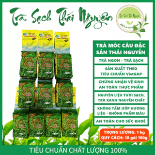 Trà Móc Câu Đặc Sản Thái Nguyên - Trà Bắc - Nguyên Chất - Trà Sạch - 1kg (10 gói x 100g)