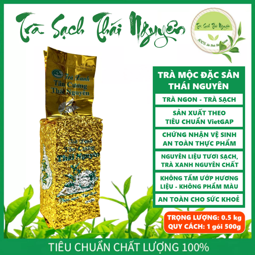 Trà Mộc Đặc Sản Thái Nguyên - Trà Bắc - Nguyên Chất - Trà Sạch - 0.5kg (1 gói 500g)