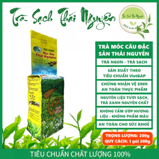 Trà Móc Câu Đặc Sản Thái Nguyên - Trà Bắc - Nguyên Chất - Trà Sạch - Trà Xanh - gói 200g