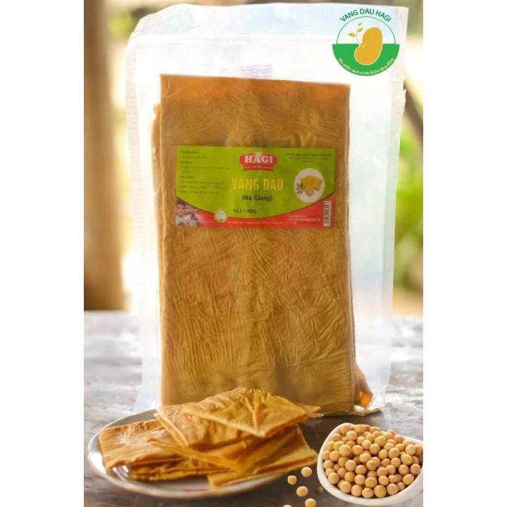 Váng đậu khô - Tàu hũ ky - 500g - Loại đặc biệt hút chân không - Váng đậu Hagi