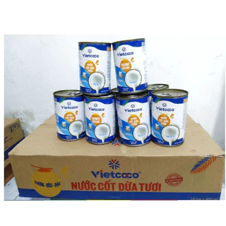 Nước cốt dừa Vietcoco coconut cream đóng hộp lon 400ml