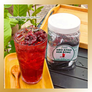 Siro hoa atiso đỏ (hibiscus) có mứt bông 1kg