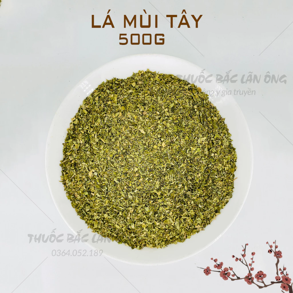 Lá mùi tây 500g, ngò tây, Parsley khô (Nguyên liệu nhập khẩu món Âu) - Lãn Ông