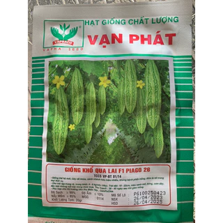 Hạt giống khổ qua trái dài F1 Piago 26 - Vạn Phát gói 20g