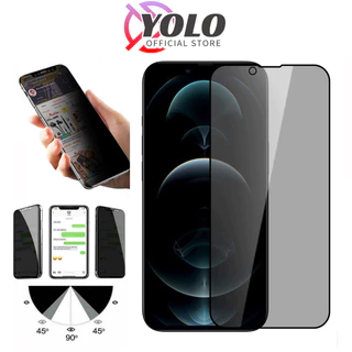 Cường lực chống nhìn trộm iphone 11 pro max 13 pro max 7 8 Plus X Xs Xr Xs max 11 14 Promax 12 12 Promax Full Màn