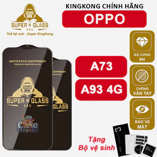 Cường lực KingKong Đen cho Oppo Oppo A73 / A93 Kính full màn, Chống bám vân tay