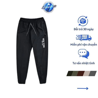 Quần dài jogger thể thao nam xuân hè bigsize thun umi co giãn 4 chiều dày mịn mát