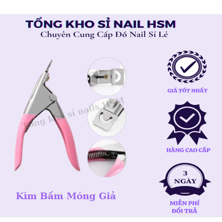 Kìm cắt móng giả , kìm bấm móng giả nail - Phụ kiện đồ nail