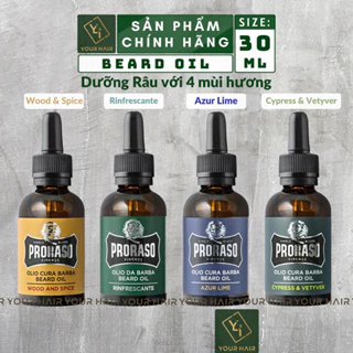 Tinh Dầu Dưỡng Râu Proraso Beard Oil - 30ml | Refreshing, Cypress & Vetyver, Wood & Spice