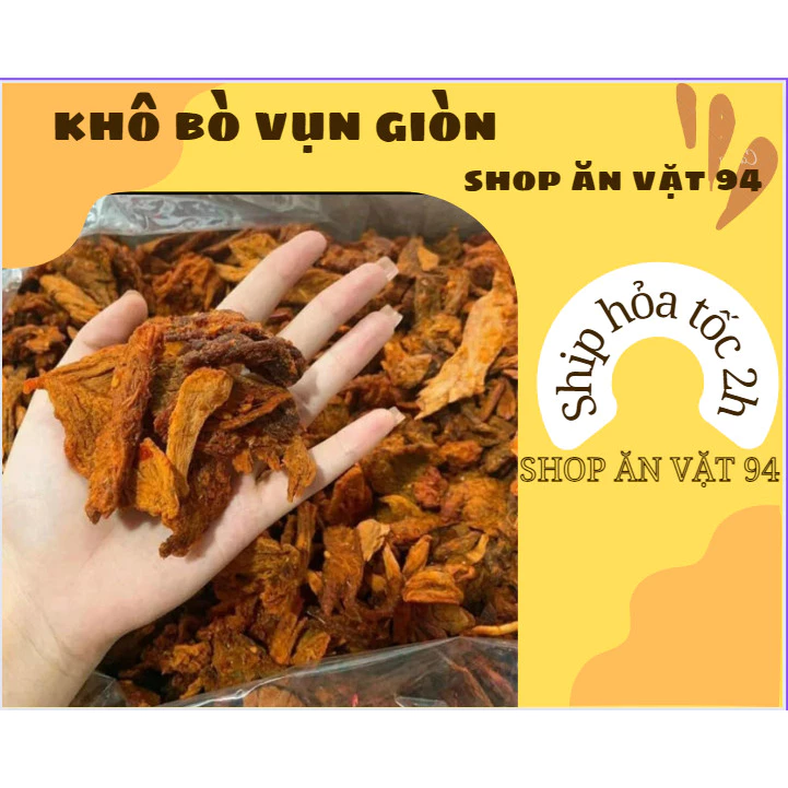 500GR KHÔ BÒ VỤN GIÒN VỊ TỨ XUYÊN THƠM NGON ĐẶC SẢN, BÒ GIÒN CAY NHẸ XÃ ỚT