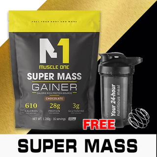 Sữa tăng cân Super Mass, tăng cân tăng cơ MUSCLE ONE 1,2kg