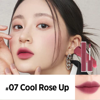 Son Romand Blur 07 Hồng Mận, Son Kem Lì Romand Blur Fudge Tint Màu 07 CoolRoseUp