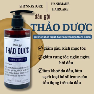 Dầu gội Thảo Dược - Cao Bồ Kết, ngăn ngừa rụng tóc, giảm gàu, giảm ngứa, kích thích mọc tóc con 300ml/500ml/1000ml