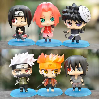 [ hỏa tốc hcm ] Mô hình Naruto chibi nhân vật Naruto Sasuke Sakura Gaara Itachi Kakashi Hinata Jiraira Figure Anime