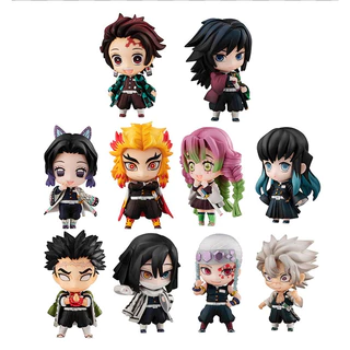 mua 4 tặng 1 [ hỏa tốc hcm ] Mô hình nhân vật 10 figure Demon Slayer Tanjiro Giyu Shinobu Uzui Sanemi Mitsu chibi