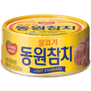 Cá ngừ trắng Hàn Quốc đóng hộp Dongwon Light Standard 라이트 스탠다스 참치