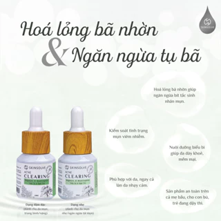 Tinh chất ngăn ngừa mụn (đậm đặc) - mụn nội tiết- chính hãng Skinsolve