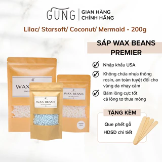 Sáp Wax Lông, Wax Beans PREMIER chính hãng USA Siêu Thơm, Dẻo, Siêu Bám Lông Đi Sạch Lông Nách, Bikini, Lông Tay Chân