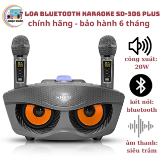 Loa Karaoke Bluetooth Mini SD-306 / Sd-306 plus Loa Hát Karaoke Đa Năng,Tặng Kèm 2 Micro Không Dây